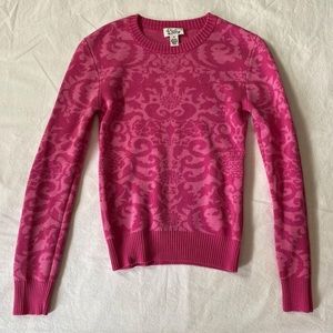 Lilly Pulitzer Pink Damask Sweater